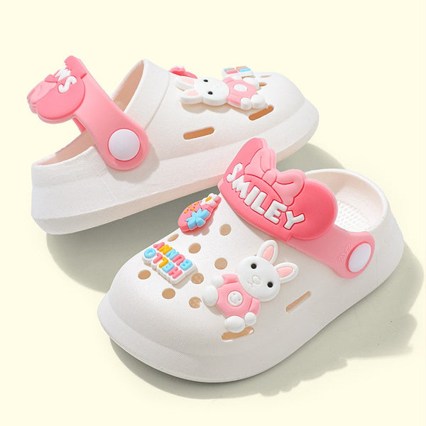 Sandália Infantil Tipo Crocs Hello Bunny