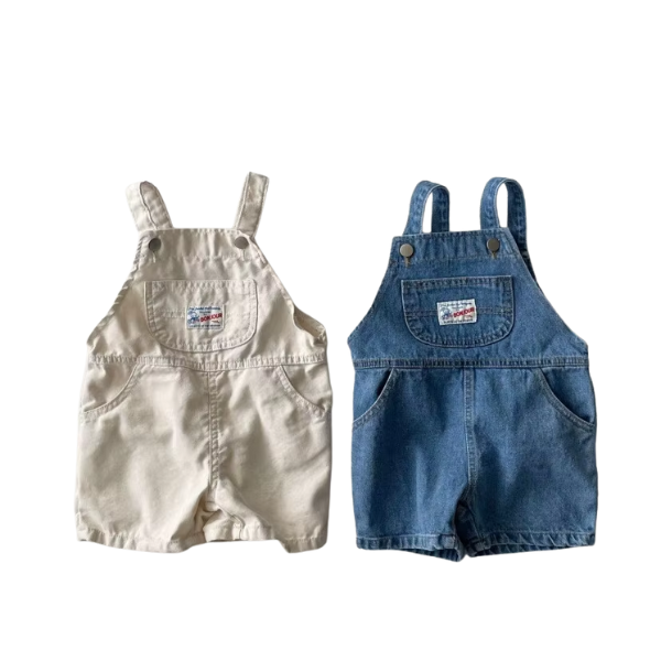 Jardineira Curta Jeans Infantil